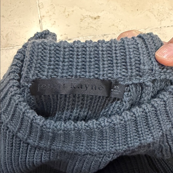 Jenni Kayne Fisherman Women's Grey Crewneck Sweater - Picture 2 of 5